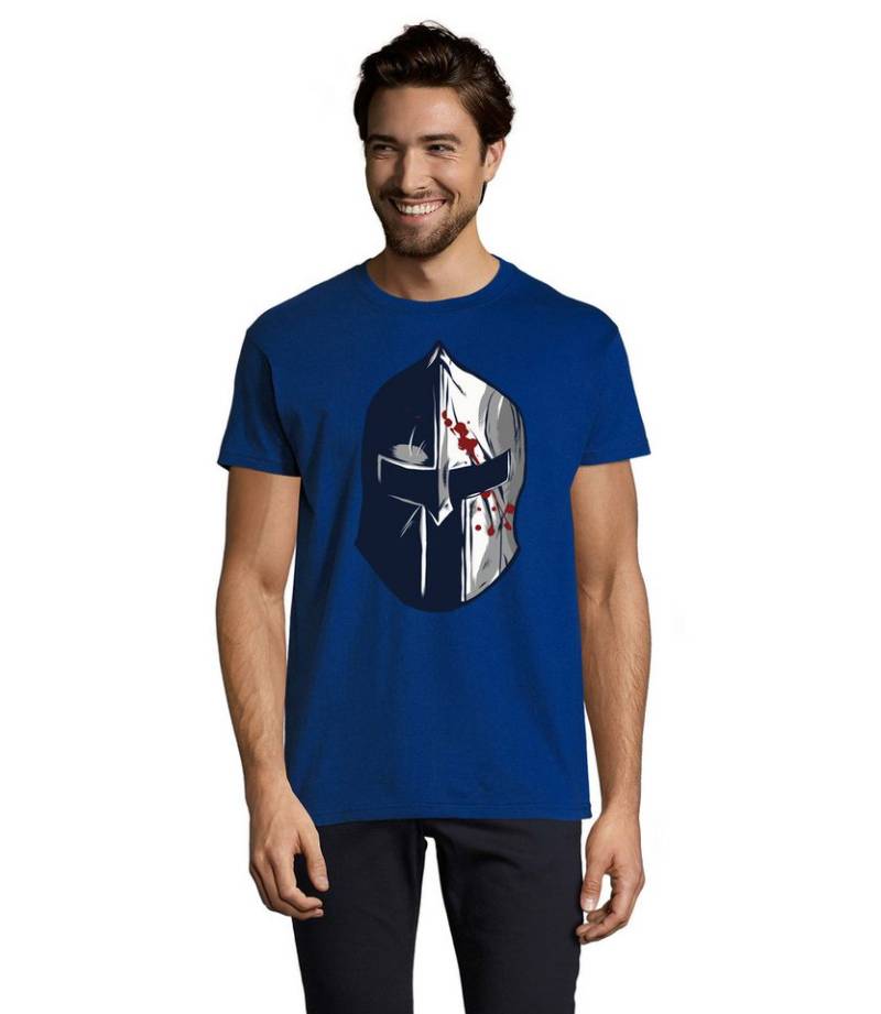 Blondie & Brownie T-Shirt Sparta Krieger Helm Held Stärke und Disziplin Herren Shirt Fun Motiv in vielen Farben von Blondie & Brownie