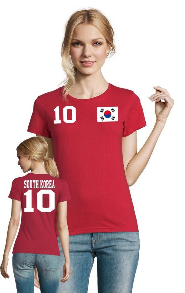 Blondie & Brownie T-Shirt Südkorea South Korea Sport Trikot Fußball Weltmeister Meister WM von Blondie & Brownie