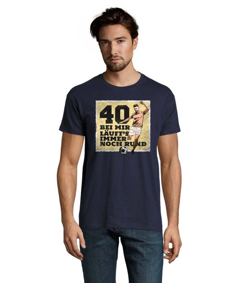 Blondie & Brownie T-Shirt Vater Geburtstag 40 Jahre Rund Fußball Motiv Herren Shirt in vielen Farben und Größen Blondie & Brownie T-Shirt Vater Geburtstag 40 Jahre Rund Fußball Motiv Herren Shirt in vielen Farben und Größen von Blondie & Brownie