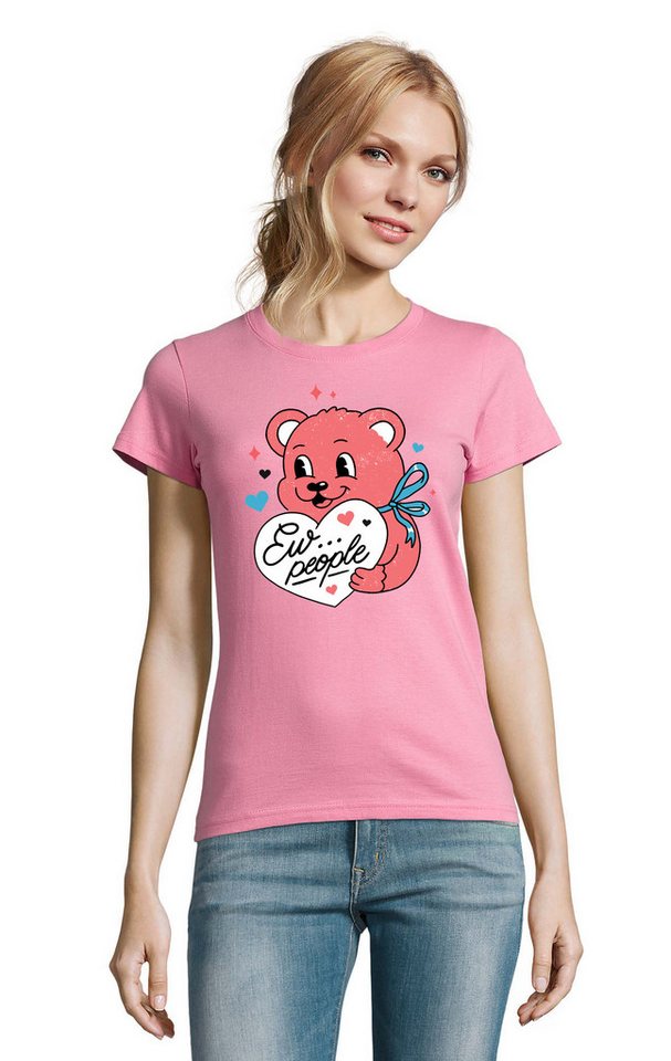 Blondie & Brownie T-Shirt ew Menschen People Bärchen Teddy süßes Damen Fun Shirt in vielen Farben von Blondie & Brownie