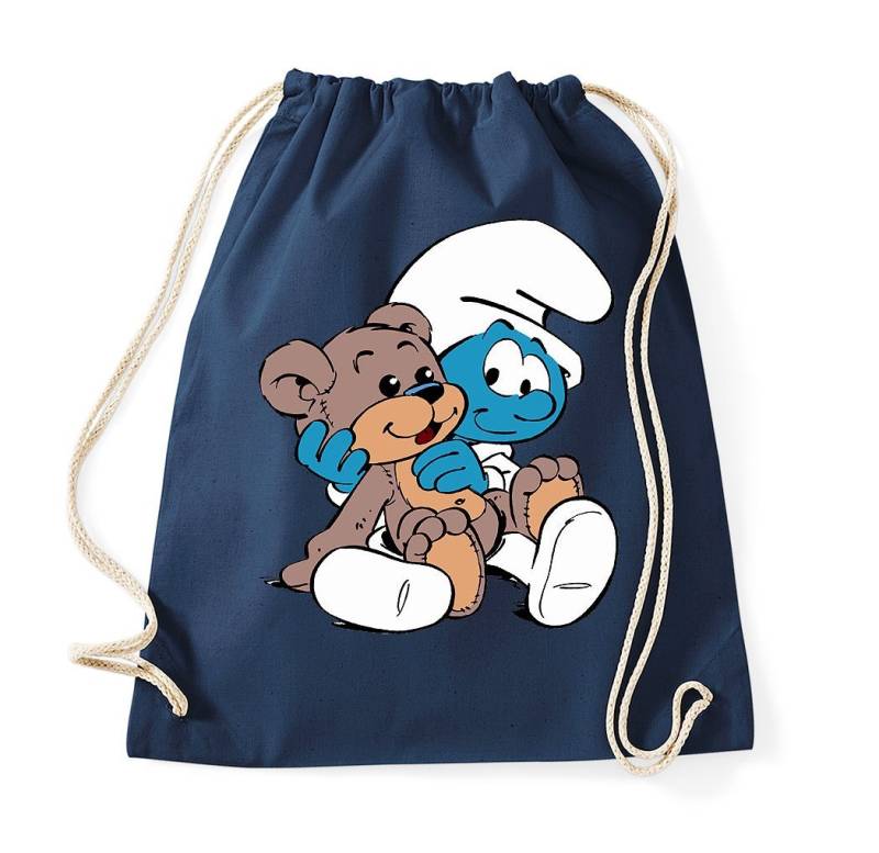 Blondie & Brownie Turnbeutel aus Baumwolle Babyschlumpf Schlümpfe Serie Teddybär Teddy Bär Schlumpf von Blondie & Brownie