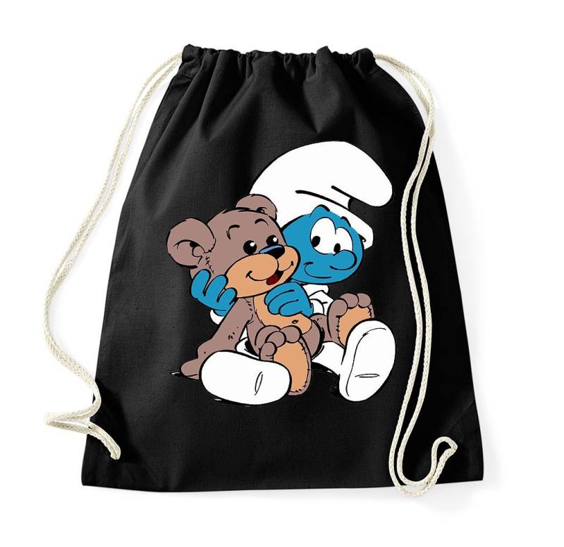 Blondie & Brownie Turnbeutel aus Baumwolle Babyschlumpf Schlümpfe Serie Teddybär Teddy Bär Schlumpf von Blondie & Brownie