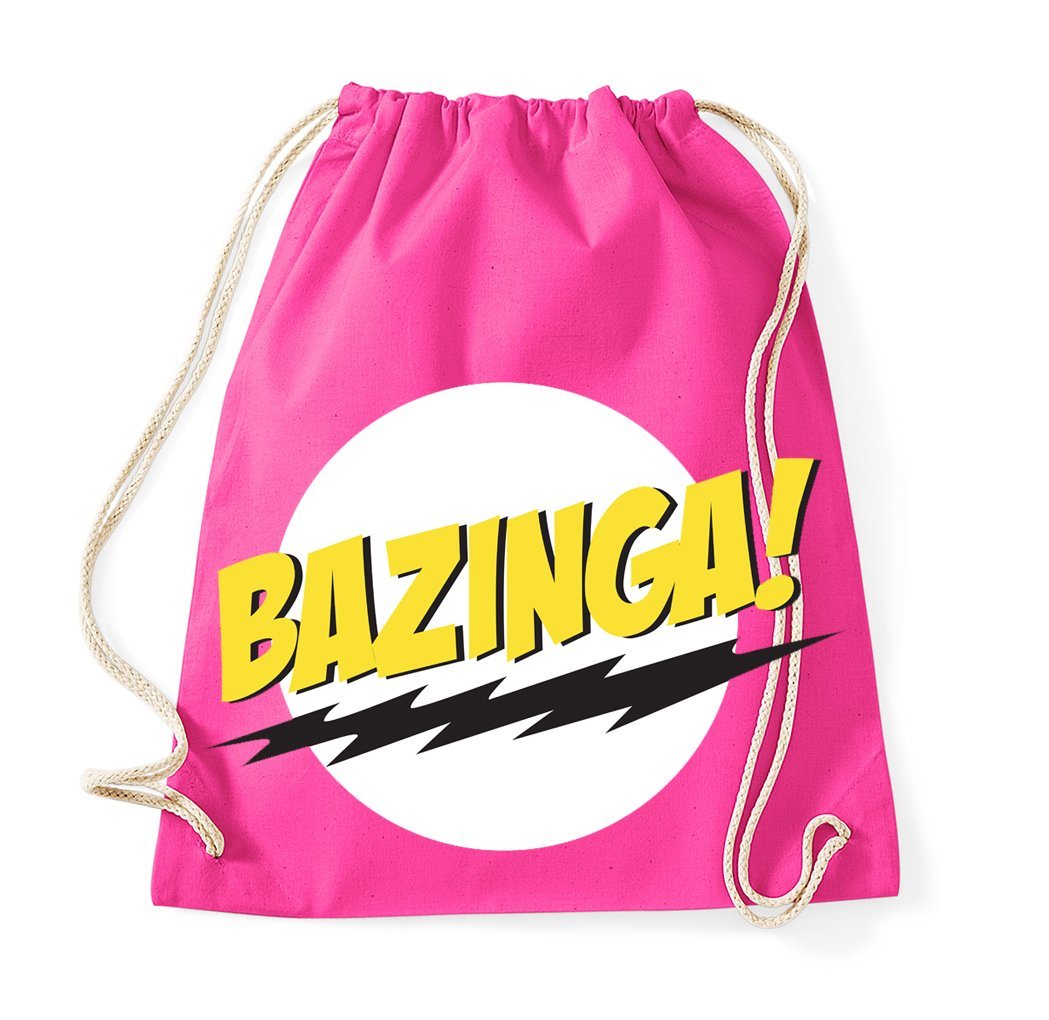 Blondie & Brownie Turnbeutel aus Baumwolle Bazinga Logo Sheldon Big Bang Theorie von Blondie & Brownie