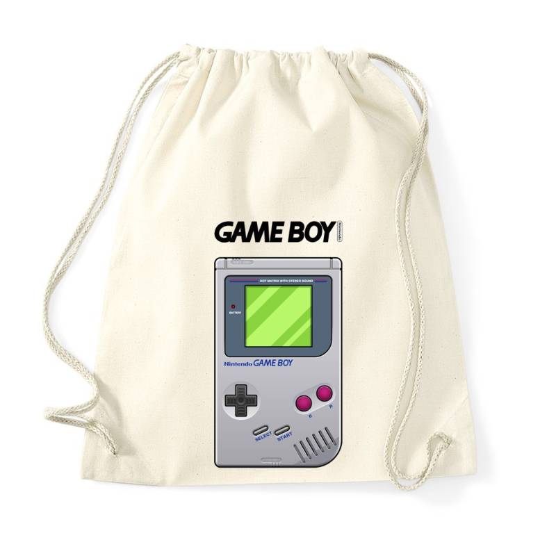 Blondie & Brownie Turnbeutel aus Baumwolle Game Boy Retro Nintendo Konsole Gamer von Blondie & Brownie