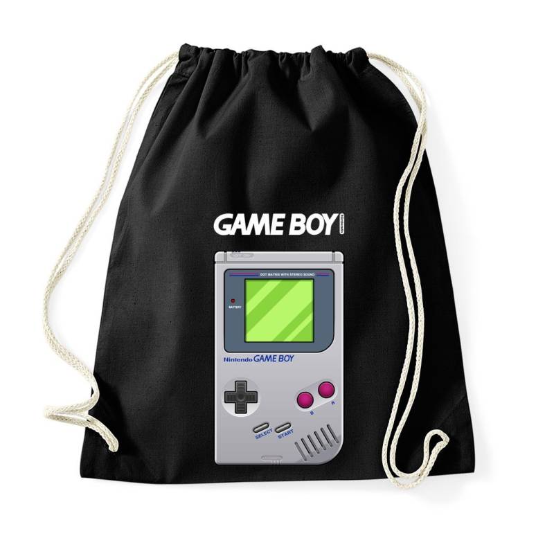 Blondie & Brownie Turnbeutel aus Baumwolle Game Boy Retro Nintendo Konsole Gamer von Blondie & Brownie