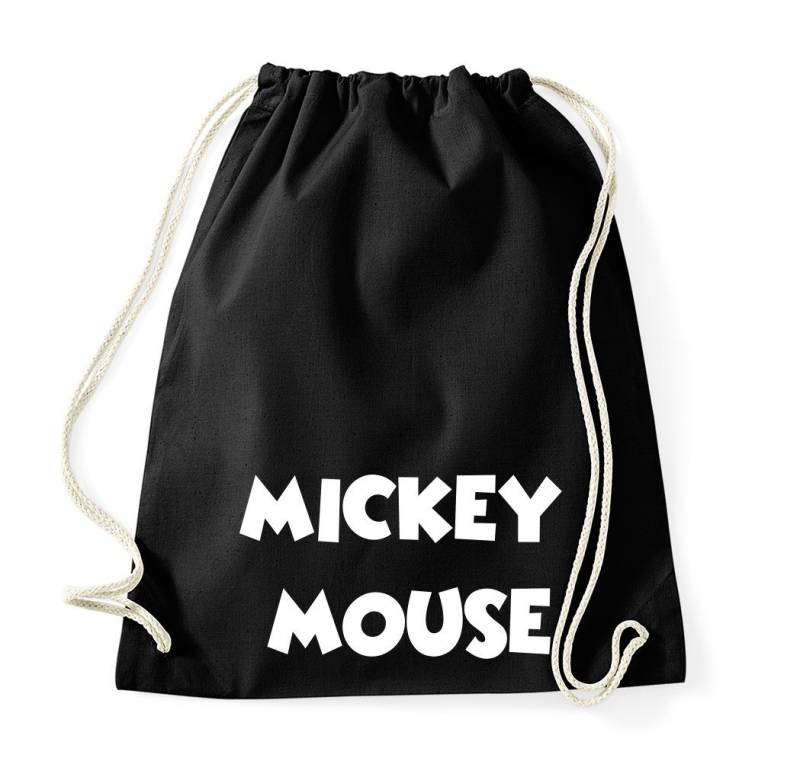 Blondie & Brownie Turnbeutel aus Baumwolle Mickey Mouse Brust Minnie Zeichentrick Maus von Blondie & Brownie