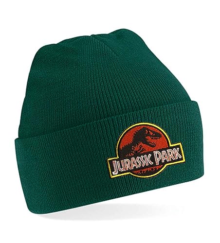 Blondie & Brownie Winter Herbst Beanie Mütze Jurassic, Flschengrün von Blondie & Brownie