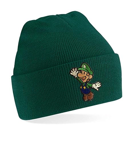 Blondie & Brownie Winter Herbst Beanie Mütze Luigi, Flschengrün von Blondie & Brownie