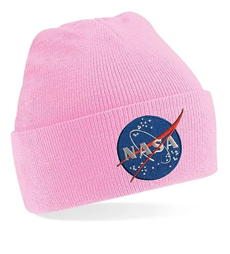 Blondie & Brownie Winter Herbst Beanie Mütze NASA, Rosa von Blondie & Brownie