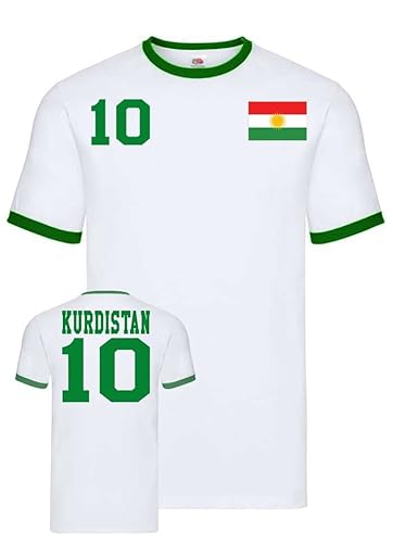 Fun Fan T-Shirt Herren Kurdistan Größe 2XL von Blondie & Brownie