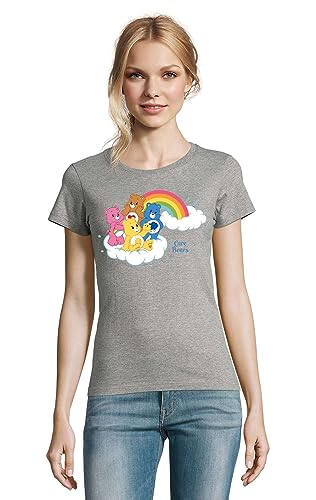 Fun T-Shirt Damen Glücksbärchis Grau Größe 3XL von Blondie & Brownie