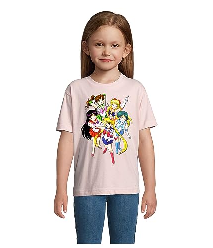 Kinder T-Shirt, Sailor Moon Friends, Rosa, Größe 6 Jahre (106/116) von Blondie & Brownie