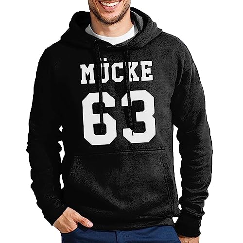 Mücke 63 Hoodie Schwarz Gr.4XL von Blondie & Brownie