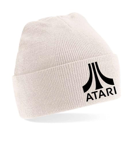 Winter Herbst Beanie Mütze Atari, Beige von Blondie & Brownie