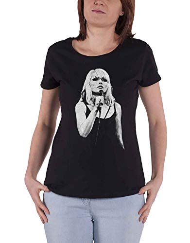 Blondie Debbie Harry T Shirt Open Mic Logo Nue offiziell Damen Skinny Fit XXL von Rock Off officially licensed products