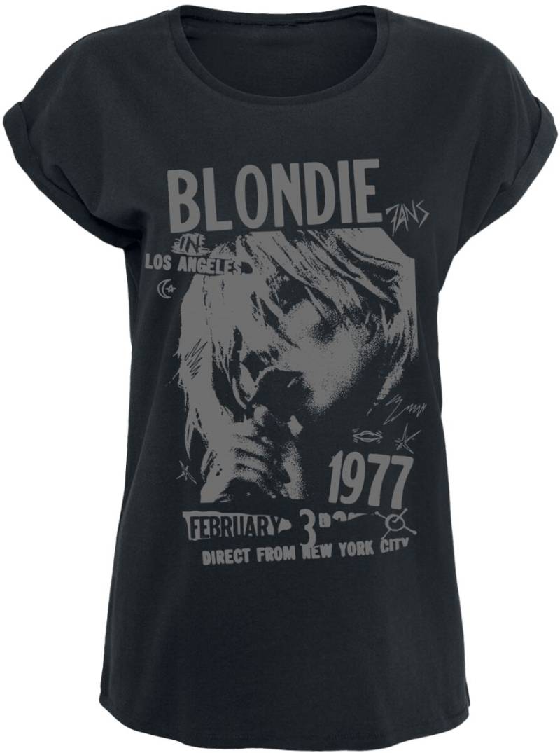 Blondie T-Shirt - Tour 1977 - S bis XXL - für Damen - Größe S - schwarz - Lizenziertes Merchandise! Blondie T-Shirt - Tour 1977 - S bis XXL - für Damen - Größe S - schwarz - Lizenziertes Merchandise! von Blondie