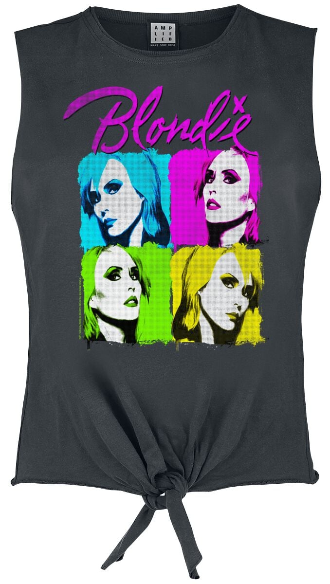 Blondie Top - Amplified Collection - Neon Quadrant - S bis XL - für Damen - Größe M - charcoal  - Lizenziertes Merchandise! von Blondie