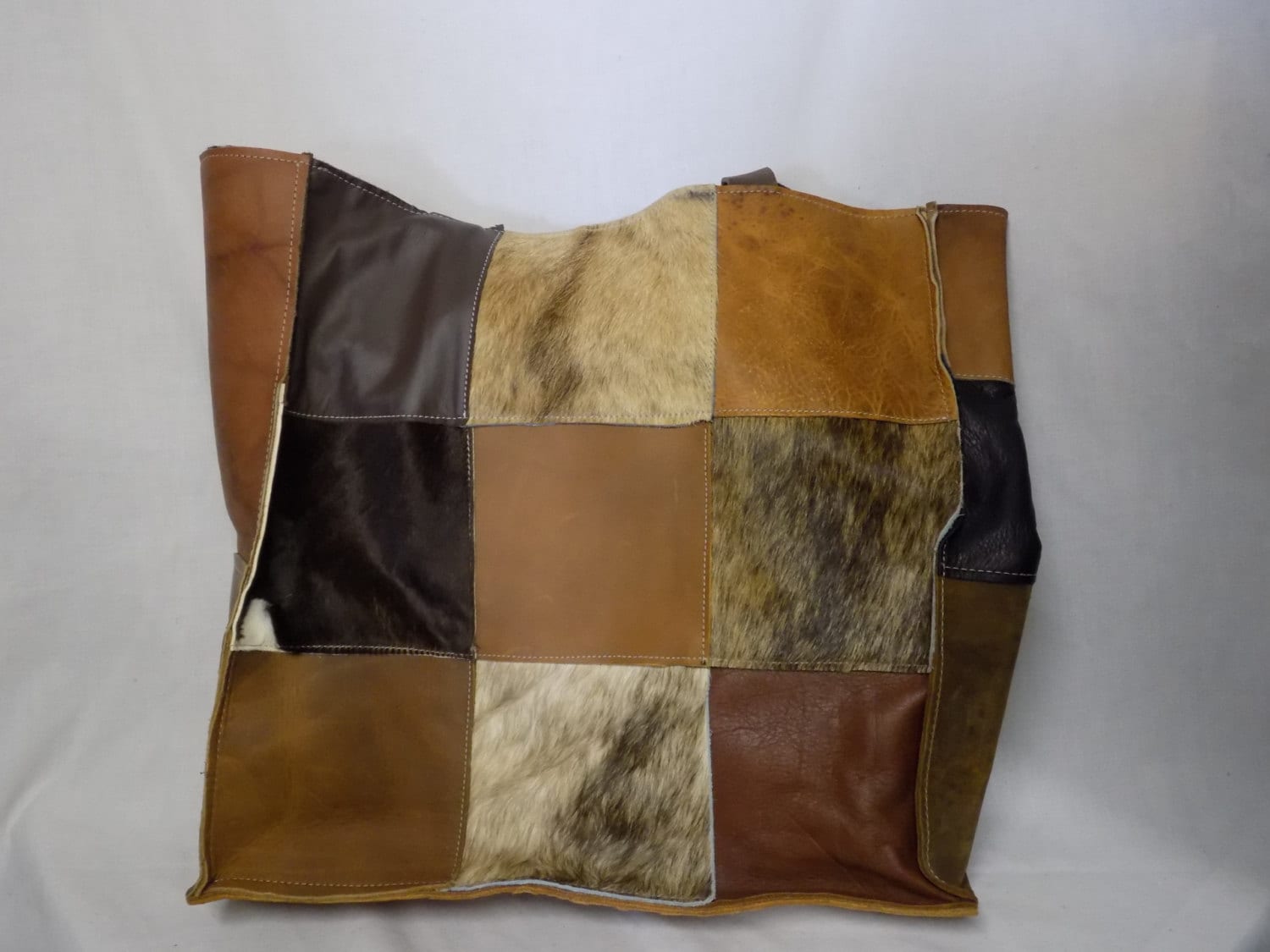 Leder Patchwork Hobo Tasche von BlondinaBigTruck