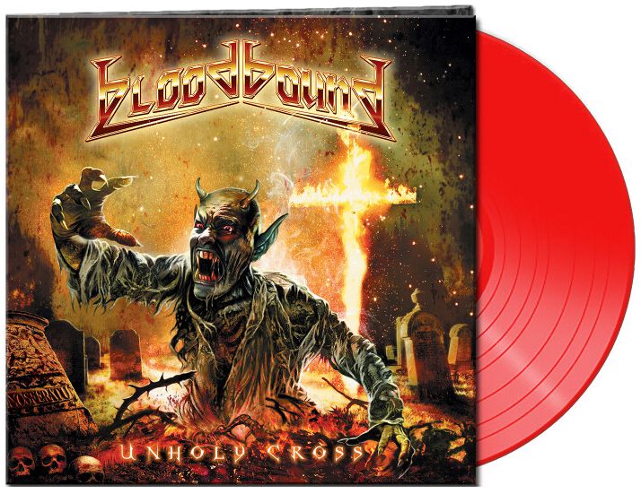 Bloodbound Unholy cross LP rot von Bloodbound