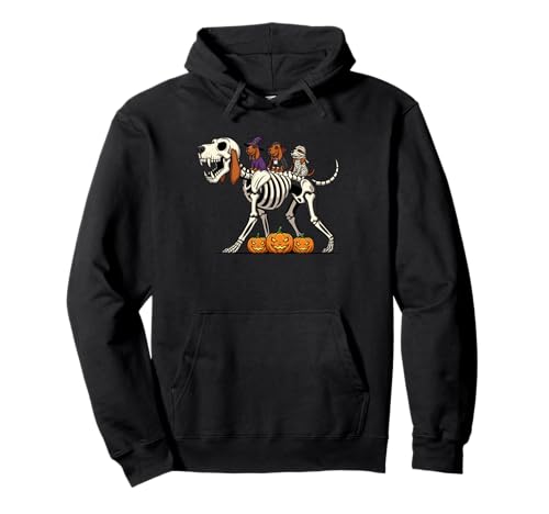 Bluthund Skelett Mumie Hexe Halloween Kinder Herren Damen Pullover Hoodie von Bloodhound Lovers Cute Halloween Outfits Boy Girl