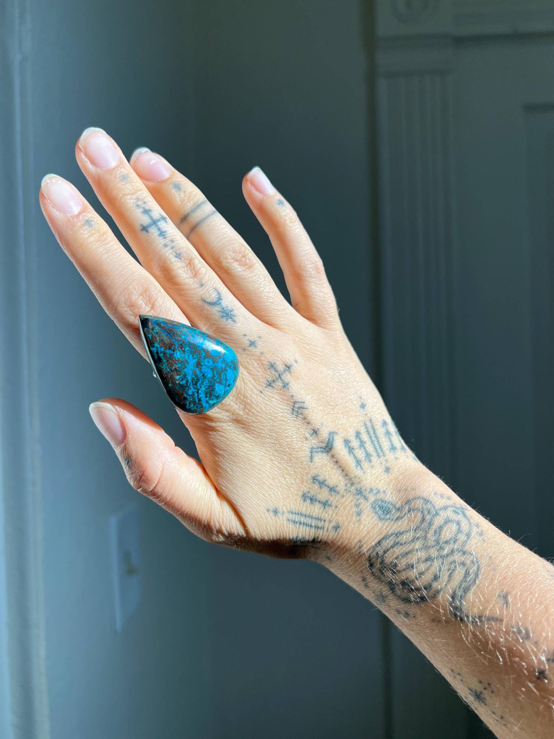 Chrysokoll Ring Chrysokoll Ring von BloodrootJewels