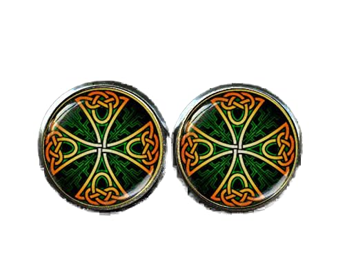 Bloody devil Keltischer Knoten-Manschettenknöpfe, Wikinger-Runen-Manschettenknöpfe, irischer Schmuck, keltische Manschettenknöpfe von Bloody devil