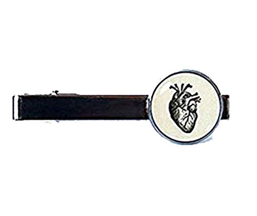 Bloody devil Krawattenklammer Herz Medizin Geschenk für Physiker Anatomie Schmuck Menschliches Herz Krawattenklammer Herz Krawattennadel Mensch Körper Krawattenklammer Arzt Geschenk Kardiologen von Bloody devil