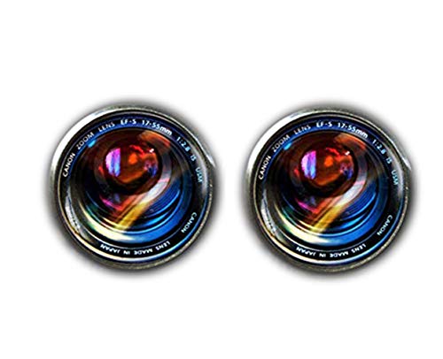 Bloody devil Manschettenknöpfe mit Kameraobjektiv, Fotografie-Manschettenknöpfe, Fotografen Geschenke, Kamera-Manschettenknöpfe, Kameraobjektiv-Kunstgeschenke, Herren-Manschettenknöpfe von Bloody devil