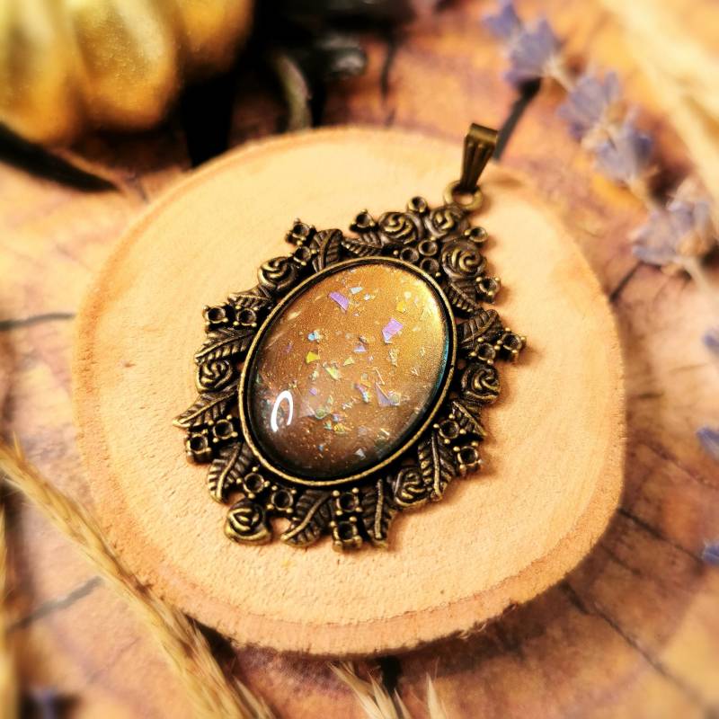steampunk Schmuckset Aus Anhänger Und Ohrringen Oval Mit Wunschfarbe in Silber Bronze Als Gothic Schmuck Geburtstagsgeschenk von BloodyBrilliants