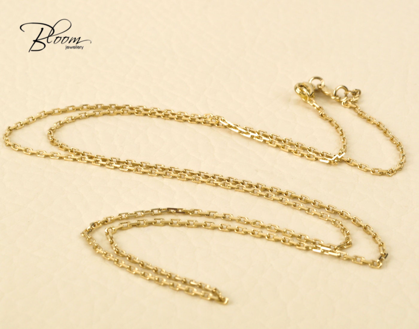 Extra Langlebig Goldkette Halskette 14K Massivgold Kette Anker Für Männer Unisex Bloomdiamonds von BloomDiamonds