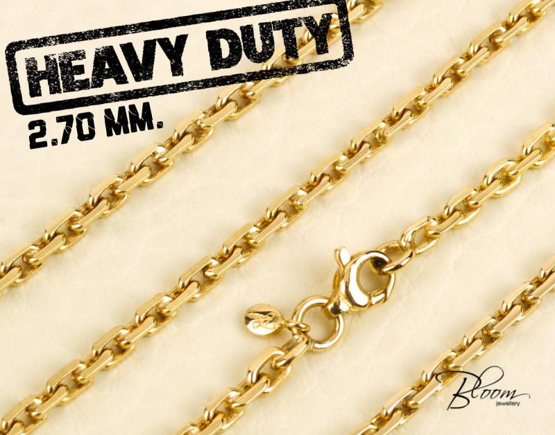 Unisex Rose Gold Halskette 14K Massive Exremely Langlebige Kette Bloomdiamonds von BloomDiamonds