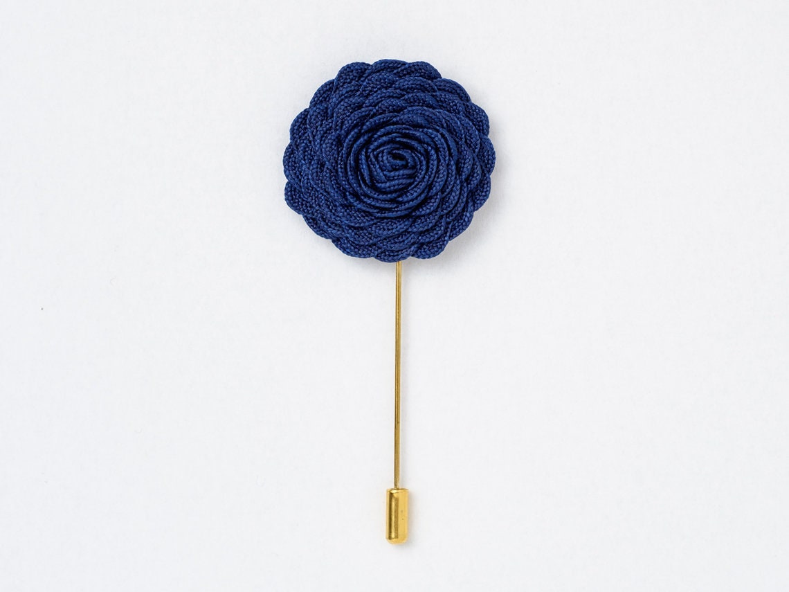 Herrenanzug Anstecknadel, Blaue Blume Anzug Boutonniere, Jubiläumsgeschenk Für Männer, Brosche, Knopfloch, Bürogeschenk Ihn von BloomLapelPins