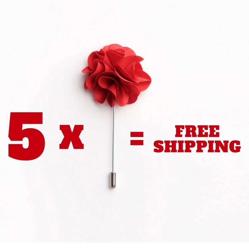 Set Mit 5 Anzug Boutonniere, Mehrfarbige Anstecknadeln, Herren Firmengeschenke Für Männer, Bürogeschenk Herrenbrosche von BloomLapelPins