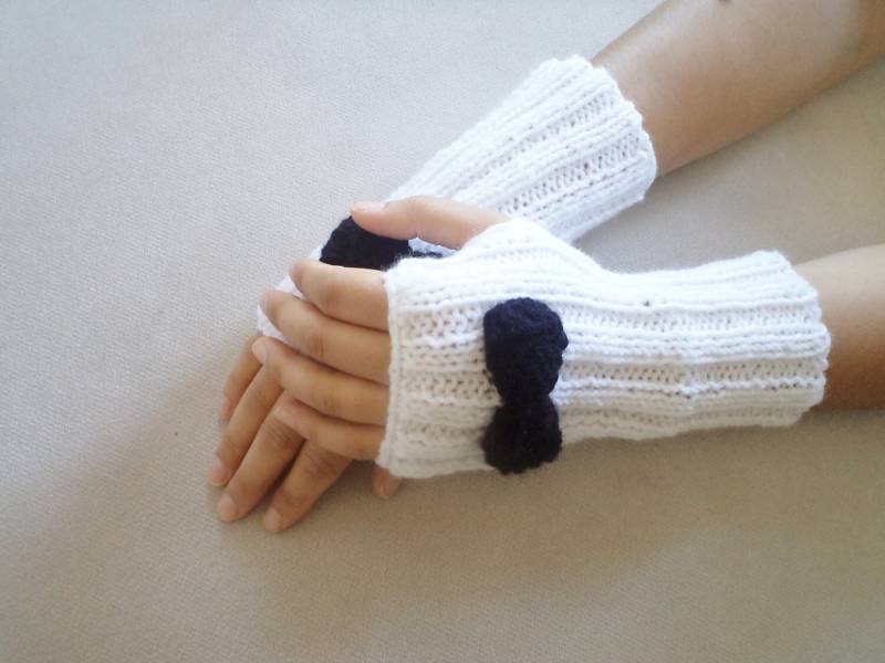 Winter Strickhandschuhe Fäustlinge Fingerlose Handschuhe Warme Neue Trends Accessoires Frauen Geschenkideen Mode Geschenke von BloomedFlower