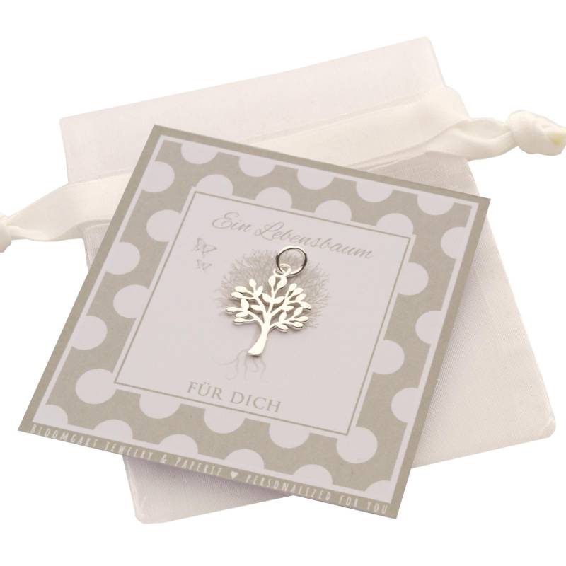 Silberanhänger Baum Des Lebens Extra Anhänger Lebensbaum Aus 925 Silber, Kleines Geschenk Taufe Kommunion Geburtstag Von Bloomgart von Bloomgart