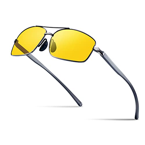 Bloomoak Nachtfahrbrille| Polarisierte Nachtsichtbrille, Blendschutz| UV 400 Schutz Unisex Brillen Bloomoak Nachtfahrbrille| Polarisierte Nachtsichtbrille, Blendschutz| UV 400 Schutz Unisex Brillen von B BLOOMOAK