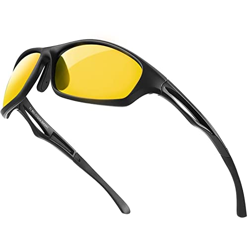 Nachtsichtbrille zum Autofahren - Nachtfahrbrille mit Polarisierte Gläser filtern Blendende Blendung durch Scheinwerfer / TR90 Bruchsicherer Rahmen/UV 400 Schutz - zum Radfahren Laufen Nachtsichtbrille zum Autofahren - Nachtfahrbrille mit Polarisierte Gläser filtern Blendende Blendung durch Scheinwerfer / TR90 Bruchsicherer Rahmen/UV 400 Schutz - zum Radfahren Laufen von Bloomoak