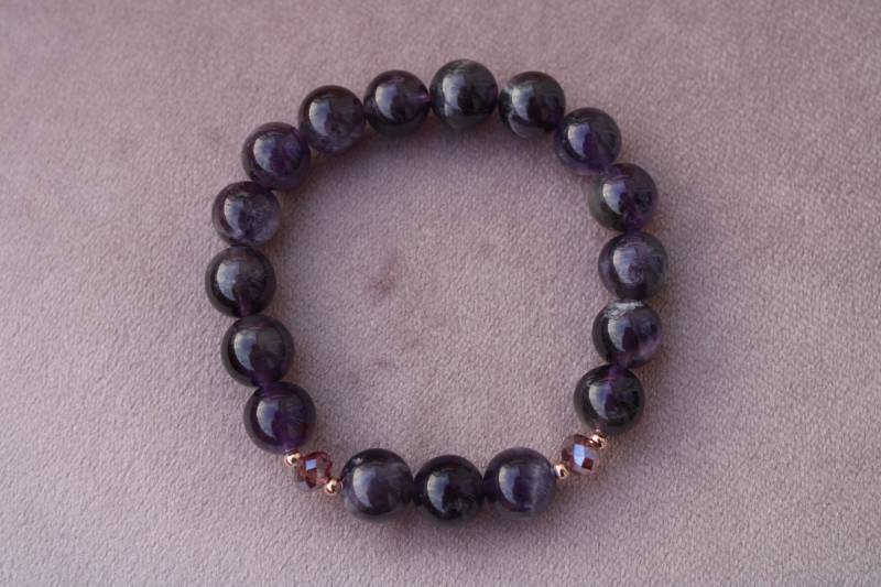 Amethyst Armband/ Edelstein Perlen von BloomyStones