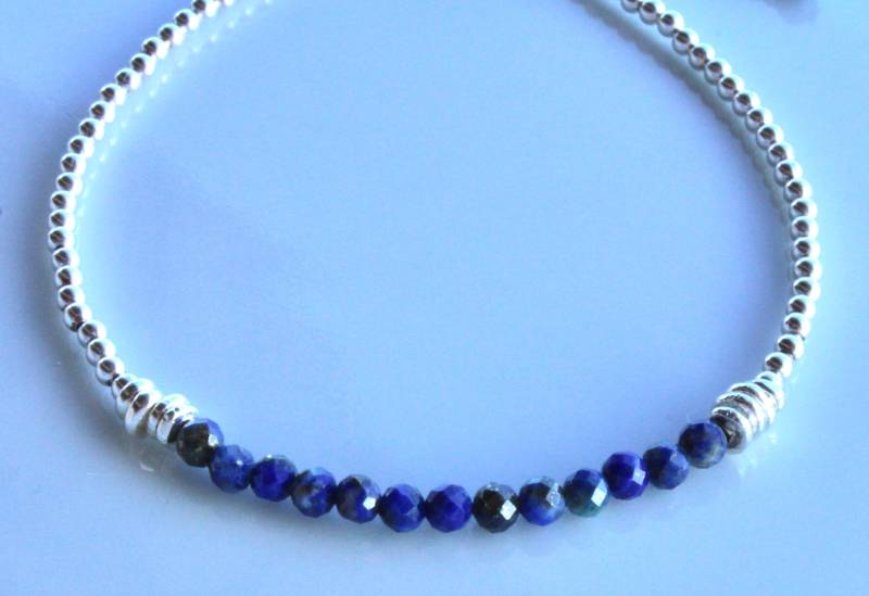 Lapislazuli Mit Karen Hill Tribe Silber Armband von BloomyStones
