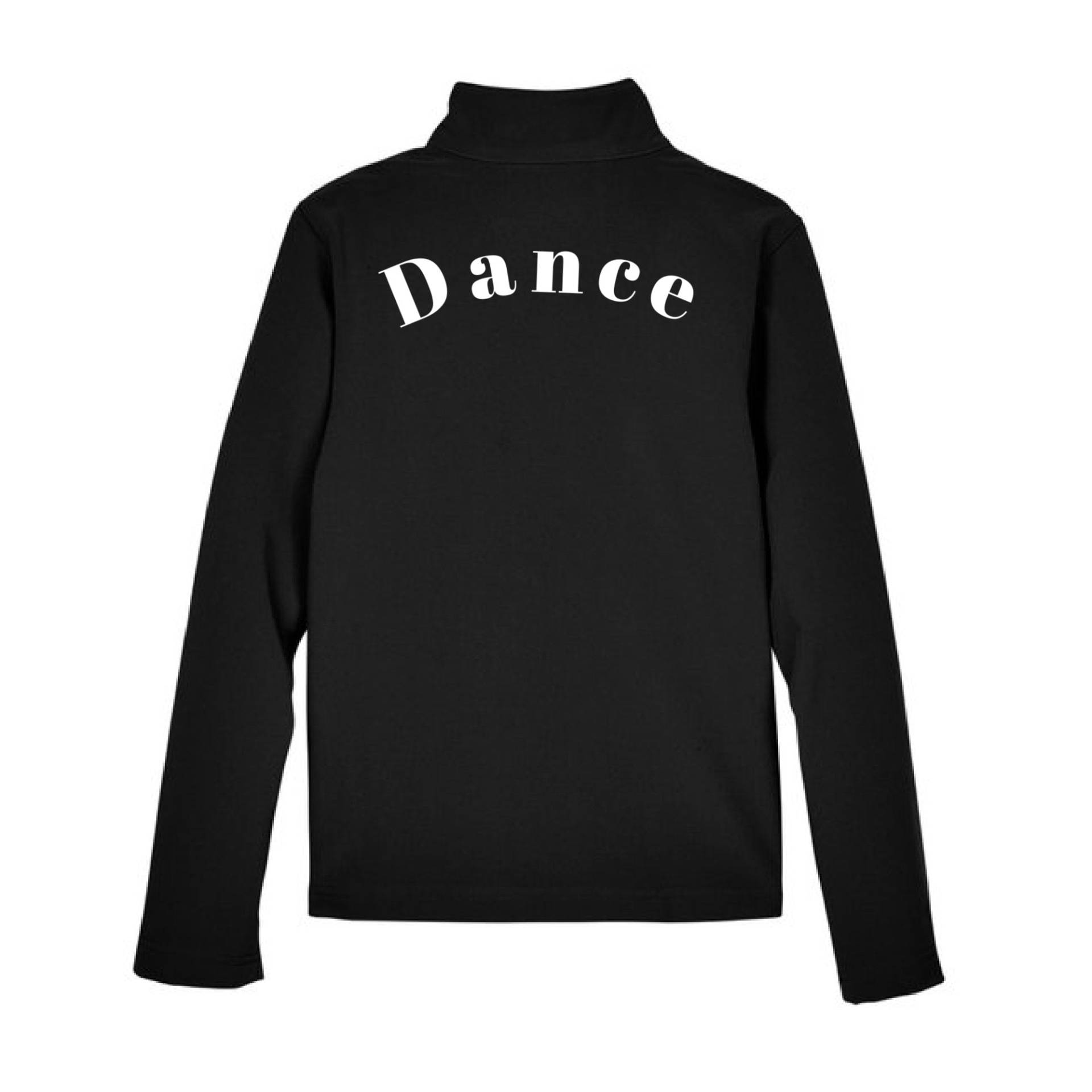 Benutzerdefinierte Text Trainingsjacke Schwarz Personalisierte Jugend Workout Erwachsene Langarm Zip Up Soft Shell Tanz Praxis Jacken Cadet Kragen von BlossomButtercupShop