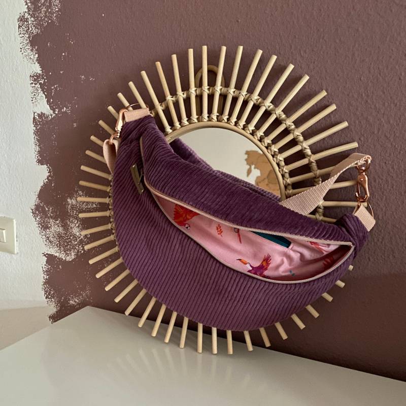 Hip Bag Bauchtasche Bum Crossbody Xl Lila von Blossomoutloud