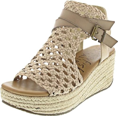 Blowfish Malibu Blowfish Damen Keilsandalette in Gold, Größe 41 von Blowfish Malibu