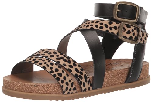 Blowfish Malibu Damen Fandie Sandale, Sand Pixie Leopard/Black Dyecut, 38 EU von Blowfish Malibu