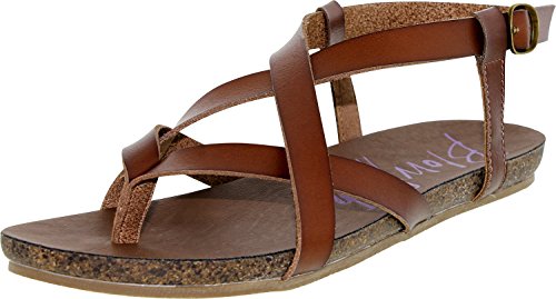 Blowfish Damen Sandale Granola, Braun (Whiskey Dyecut Pu), 38.5 EU von Blowfish Malibu