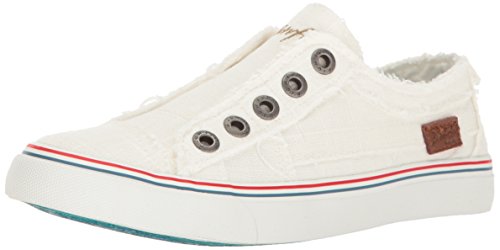 Blowfish Malibu Damen Play Canvas Modischer Sneaker, Weißes Cozumel Leinen, 38 EU von Blowfish Malibu