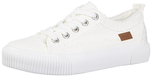 Blowfish Malibu Damen Ton Sneaker, Whtie Raucher-Leinwand, 473 ml, 36.5 EU von Blowfish Malibu