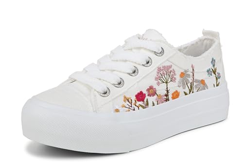 Blowfish Malibu Sadie-Sun Damen-Sneaker, Weiss/opulenter Garten von Blowfish Malibu