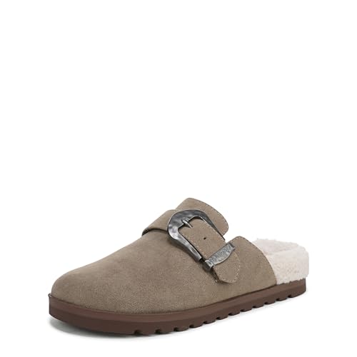 Blowfish Malibu Sienna Cozy Pantoletten für Damen, Taupe Wildlederimitat, 37-38 EU von Blowfish Malibu