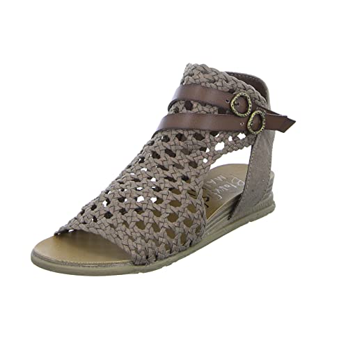 Blowfish Damen Sandalette Bodo Damen Sandale Reißverschluss Braun (Bronze) Größe 37 EU von Blowfish Malibu