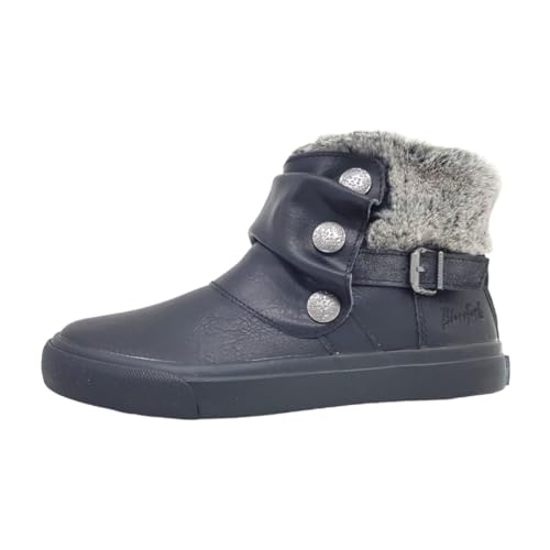 Blowfish Mahokia SHR Damenschuhe Reißverschluss Schaftstiefel Schwarz, Schuhgröße:40 EU von Blowfish